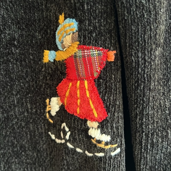 Vintage Alfred Dunner Zip Front Chenille Cardigan - Picture 6 of 7